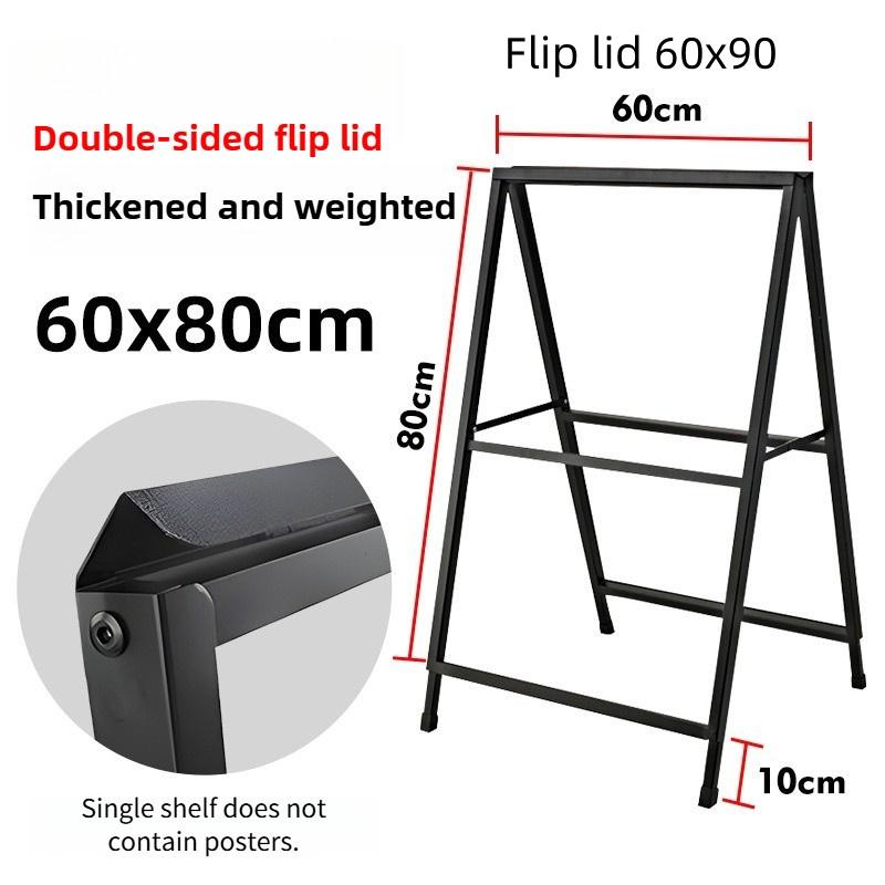 Heavy Duty A Frame Folding Sidewalk Poster Signboard Sign Single/Double Sided A Board Metal Poster Display Stand