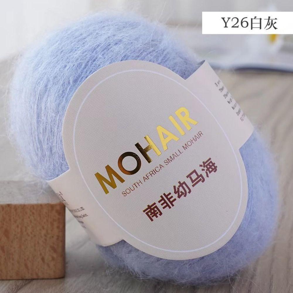 Высококачественная пряжа для вязания крючком из мохера 0,8 мм, тонкая линия для вязания свитера, шарфа, шапки, одеяла