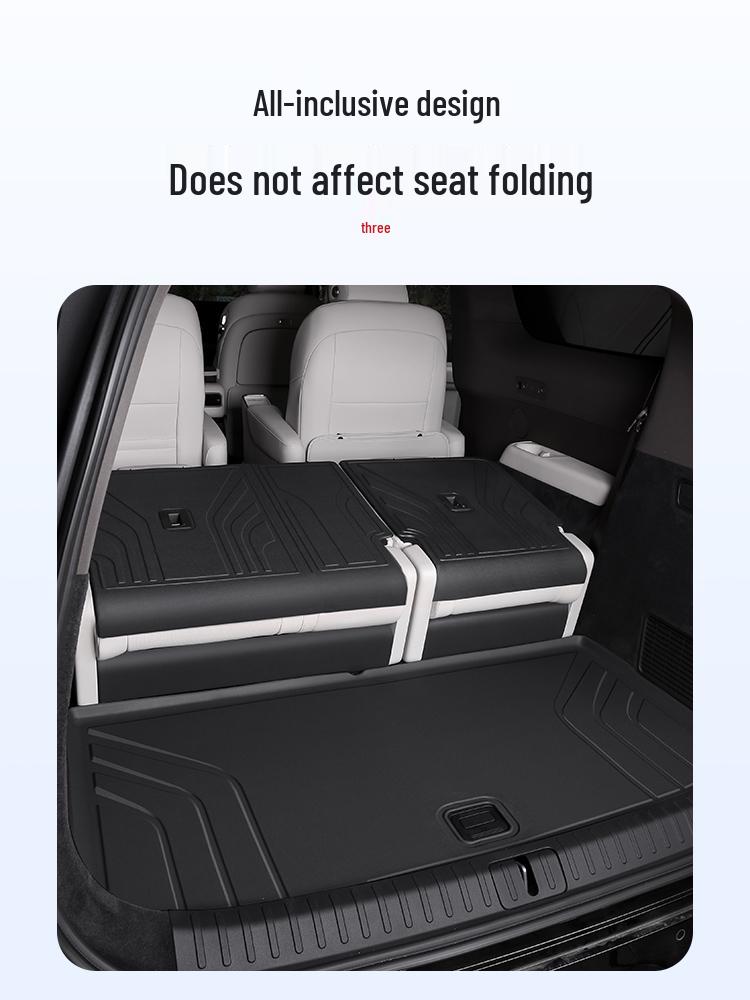 Идеальный МЕГА Коврик в багажник и Защитник спинки сиденья третьего ряда - Автоаксессуар из ТПЭ