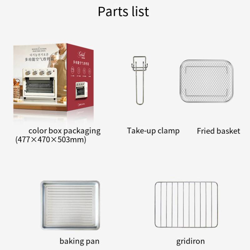 Воздушная духовка для жарки, большая емкость, два в одном, паровая жарка, аэрофритюрницы, безмасляная двухслойная электрическая печь для выпечки