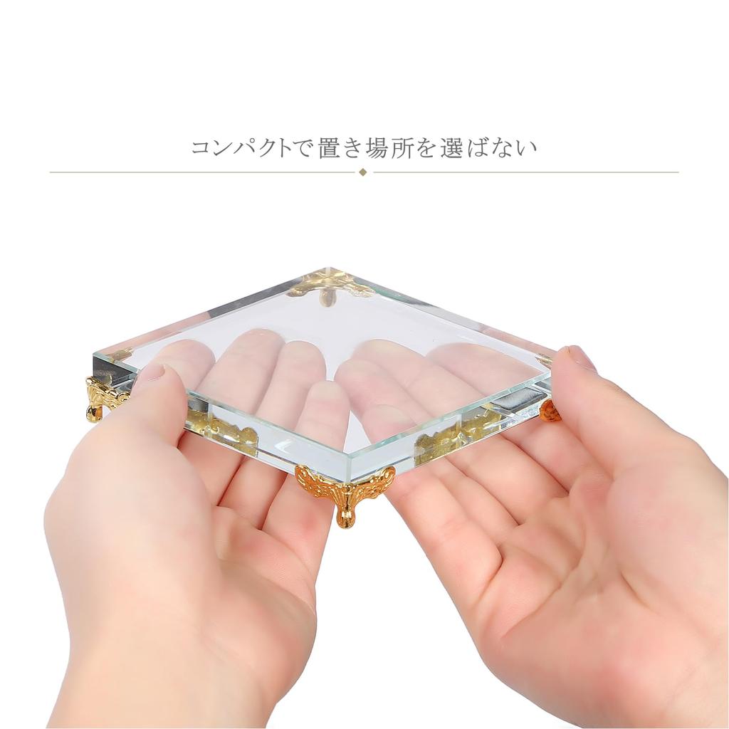 Мини-кристаллическая подставка для дисплея, настольная подставка для маленьких предметов, украшение интерьера (94мм x 94мм)