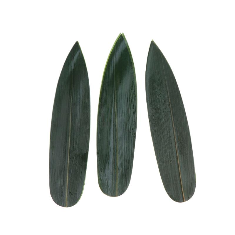 100Pcs Sushi Bamboo Leaves Sashimi Dish Leaf Ornament Home Decor Serving Disposable Plates Artificial Fake Grass