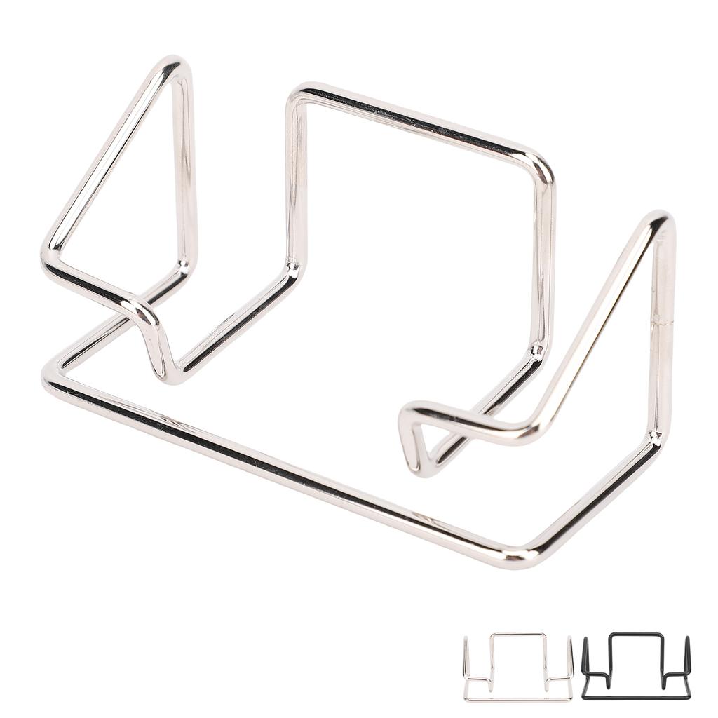 5 Pcs Desk Business Card Holder Large Capacity Iron Name Card Display Stand for Office