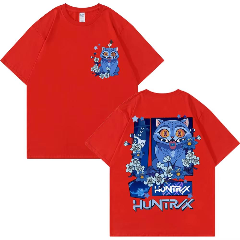 Новый фильм K-Pop Охотники на демонов Нелепый тигр 2025 Футболка Мода Эстетика Мужчины Женщины Футболки с круглым вырезом Оверсайз Повседневная футболка Лето