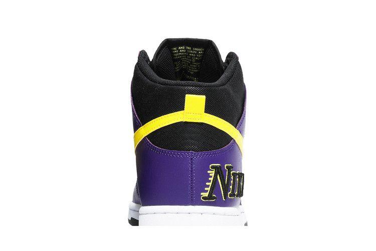 Men's Sneakers Nike Dunk High EMB Lakers Black/Court Purple/Varsity Yellow