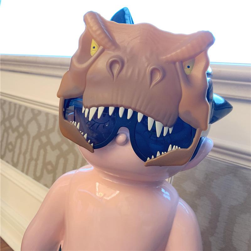 Забавный мультяшный динозавр очки детский костюм день рождения милые солнцезащитные очки реквизит для фотосъемки