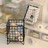 Iron Storage Rack Hollow Out Large Capacity Stainless Iron Wire Mesh Storage Basket Home Office Bathroom Desktop Case Organizer