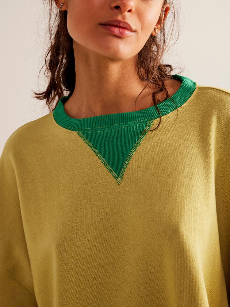 Осенне-зимняя мода, новая женская спортивная толстовка с капюшоном, круглый вырез, пэчворк, повседневный контрастный длинный рукав, теплый пуловер