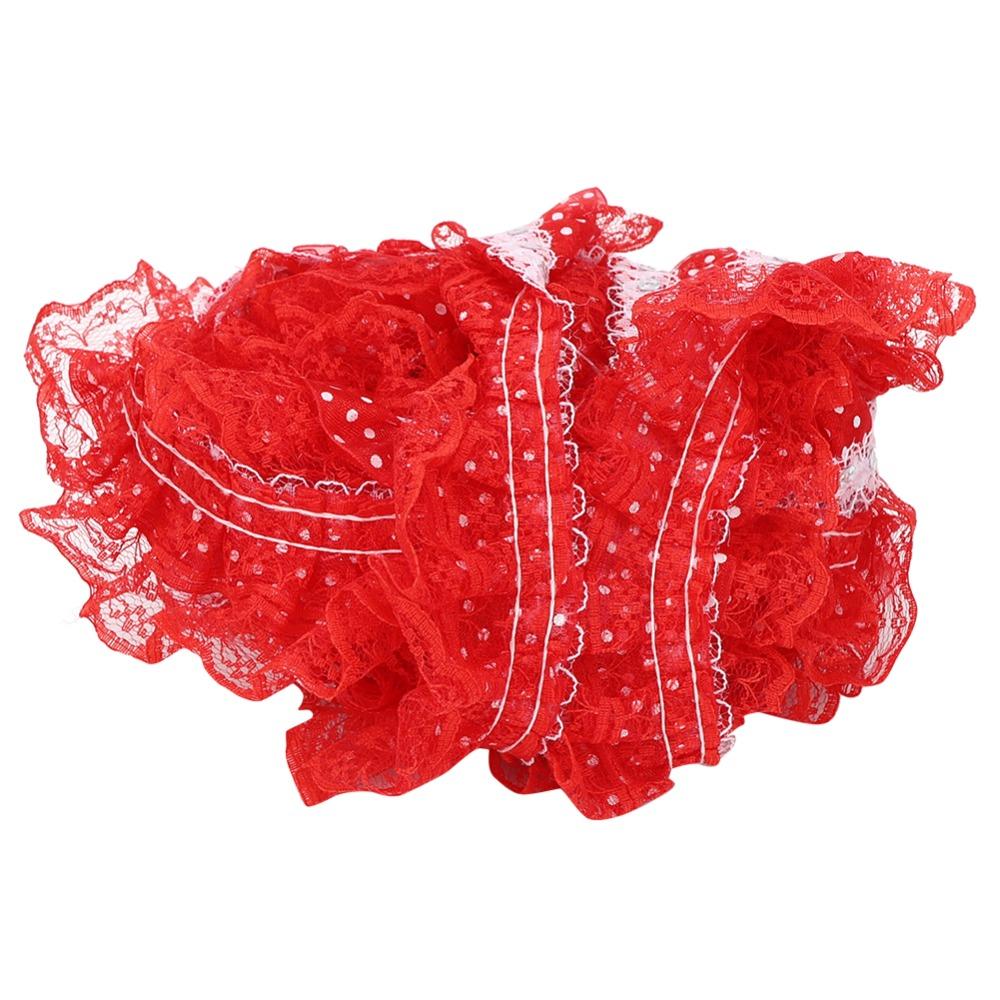 1pcs Sequins Embroidered Embroidered Lace Trim 3 Layer DIY Craft Trim Lace Ribbon  Sewing Craft