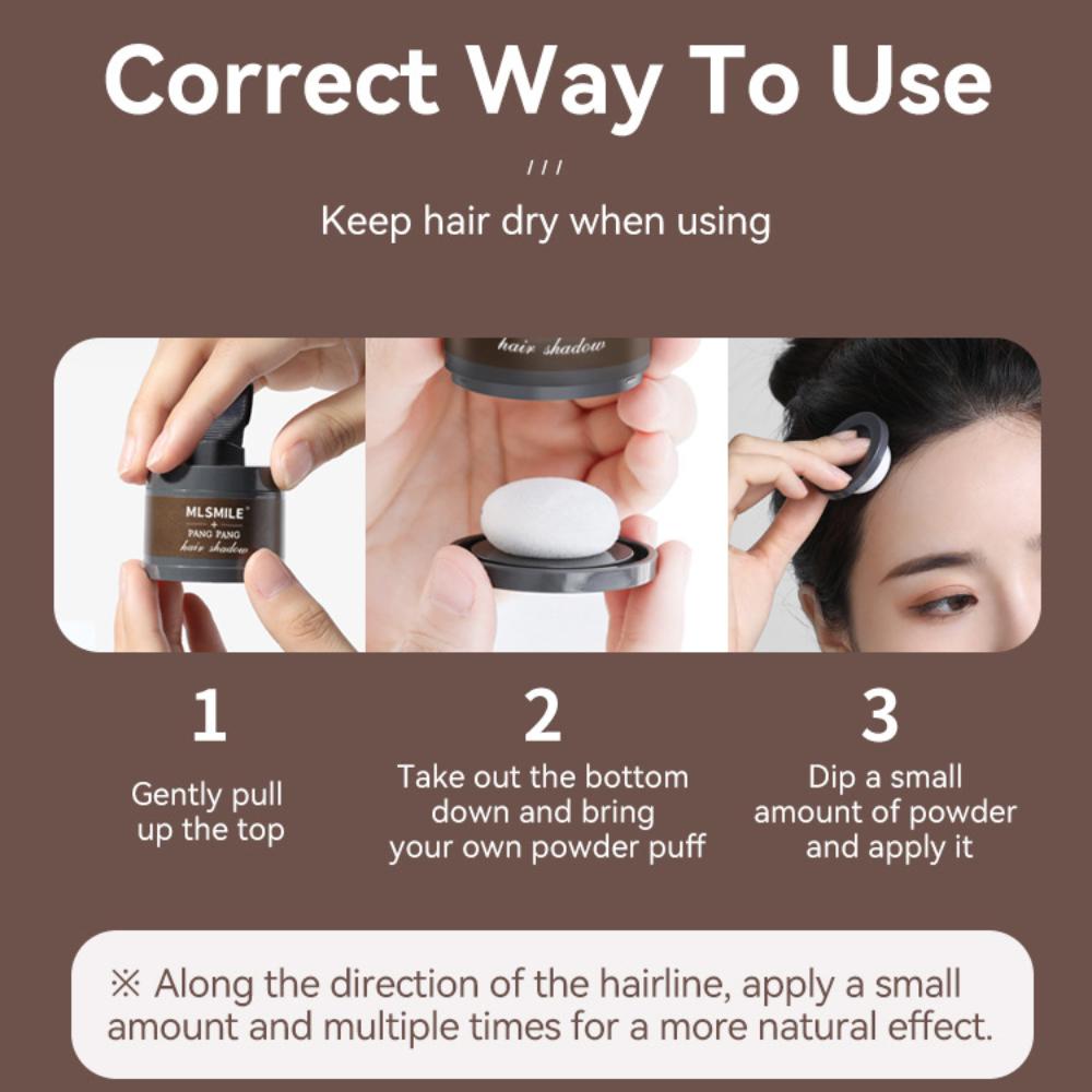 Водостойкая пудра-тень для линии роста волос для естественного заполнения и ретуши