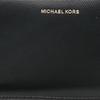 Michael Kors Черный женский кошелек из телячьей кожи с золотым металлическим логотипом