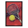 Plakat Tenisowa Pasja Plakat Tenisowa Pasja, 70X100 Cm, Rama Drewniana Jasny Dąb, Papier Matowy 230 Gsm