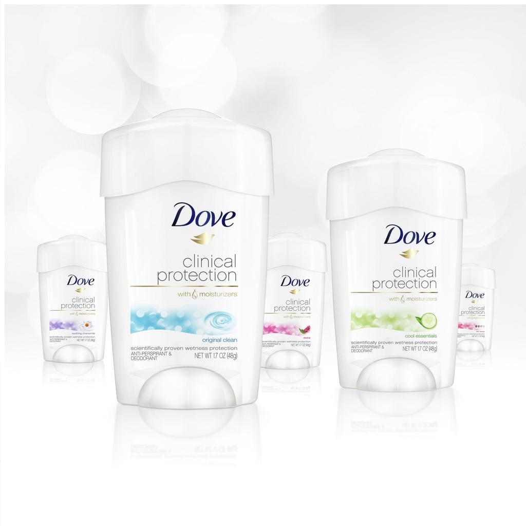 Dove Clinical Protection Antiperspirant Deodorant, Original Clean 1.7 oz by Dove