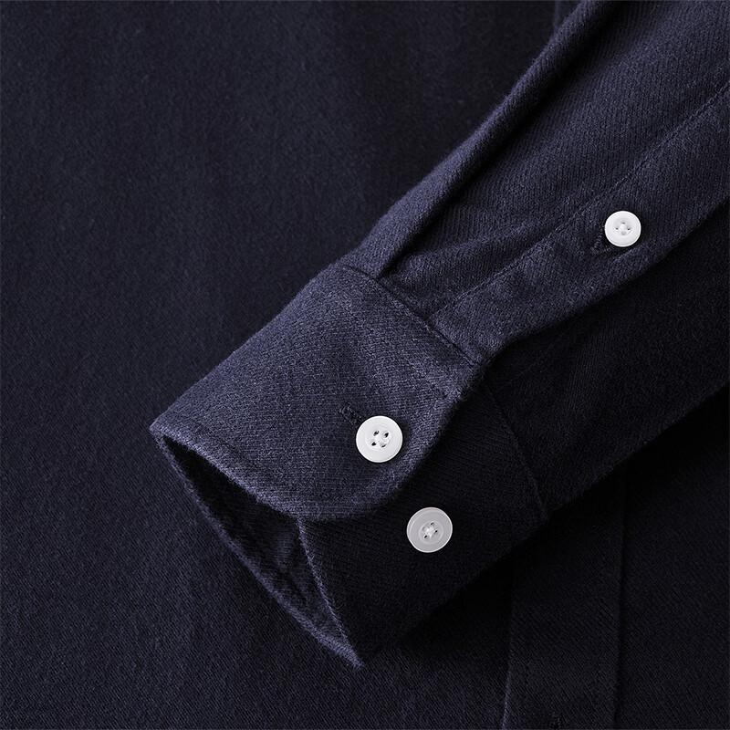 SEPTWOLVES Мужская рубашка с длинным рукавом из хлопка и модала в стиле business casual
