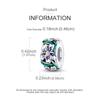 Фиолетовый Ирис Цветок Растение Бусины Медь Оригинальные Бусины Подходят для Оригинальных Шармов Браслета Украшения Подарки Своими Руками Для Женщин