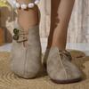 Stylish Round Toe Buckle Shoes - Soft Sole, Solid Color, Casual, Comfortable Single Shoes for Women - Perfect for Daily Wear