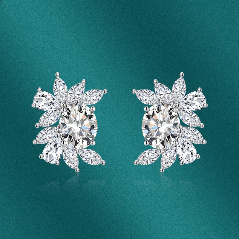 BELLA BOX Роскошные женские серьги-капли, модные нерегулярные овальные серьги с конским глазом, подарок на свадьбу, помолвку и вечеринку