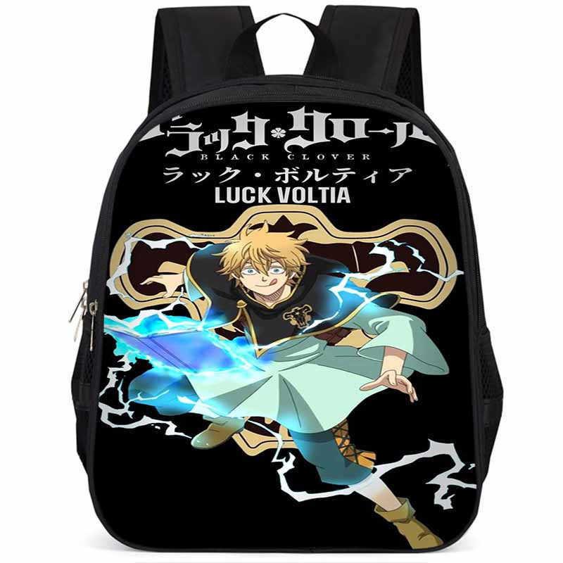 Рюкзак Black Clover из ткани Оксфорд, 15 дюймов, большой вместимости, легкий, для детей