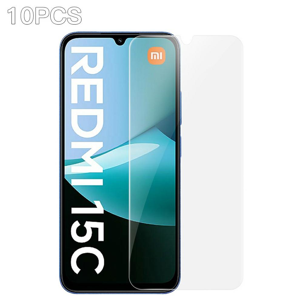 RURIHAI 10 шт. для Xiaomi Redmi 15C 4G (США) (173мм)/15C 5G (США) (173мм) Защитная пленка для экрана 0,26 мм 2.5D Высокоалюминиевая силиконовая пленка