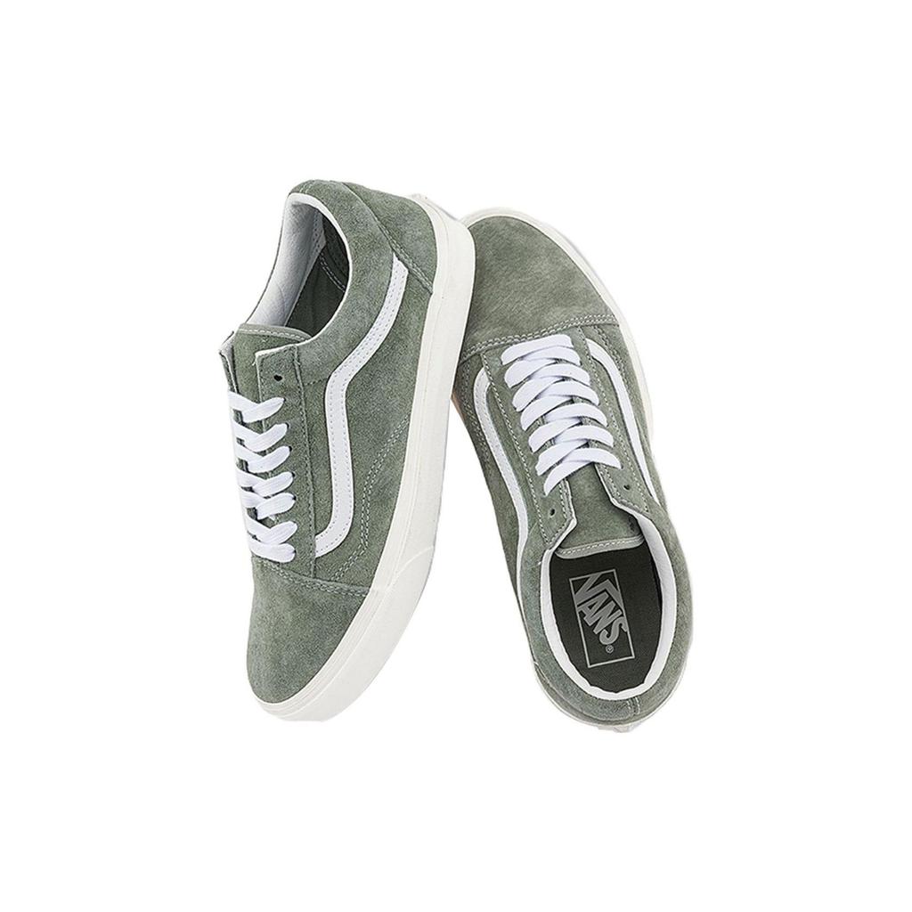Vans Old Skool Comfortable Versatile Durable Breathable Low-Top Skate Shoes Unisex Sneakers Gray Green VN0005UFBY1