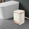 Мусорное ведро для ванной комнаты, мусорное ведро с ножной педалью и пресс-крышкой, кухонная мусорная корзина