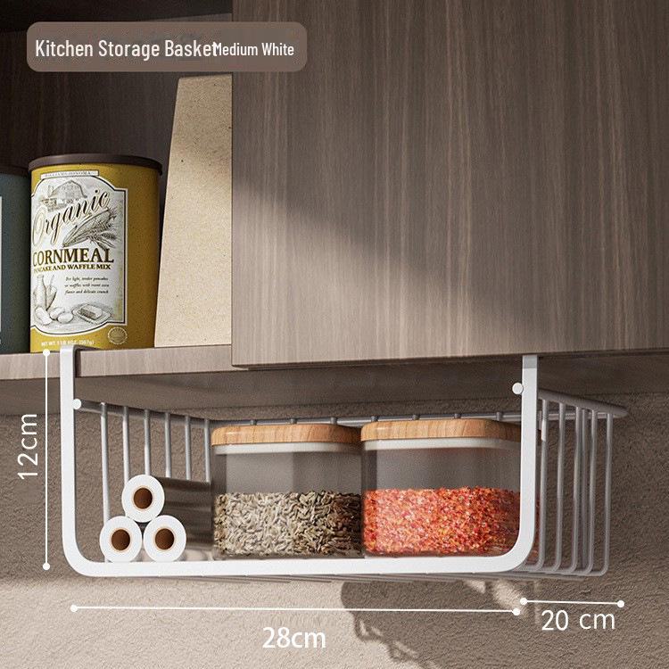 Большой ящик для хранения вещей для дома с бесплатной установкой для организации стола и кухни, многоуровневая стойка и подвесная корзина