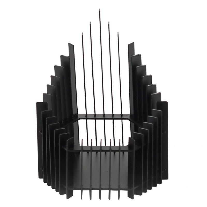 Minimalist Candlestick Ornaments European Style Creative Light Luxury Metal Grille Art Candle Holder Model Room Soft Decoration Furnishings