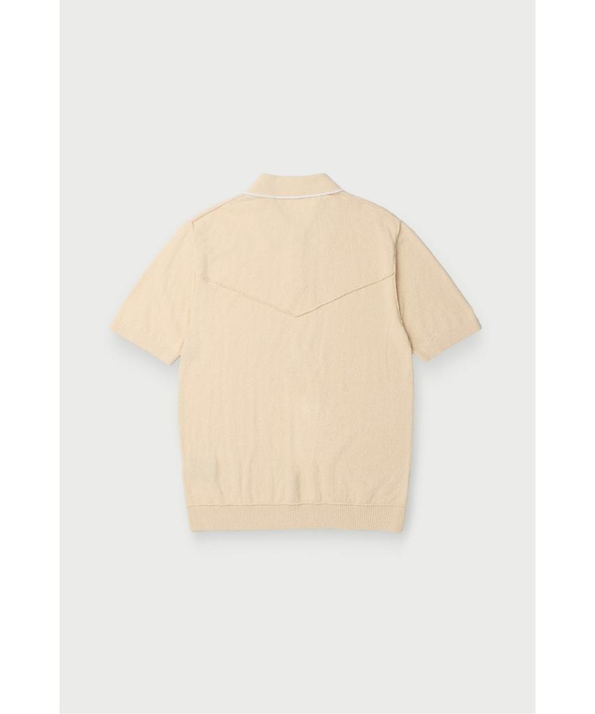 IRO Baranco Button Collar Short Sleeve Knit Irwam26016Bex