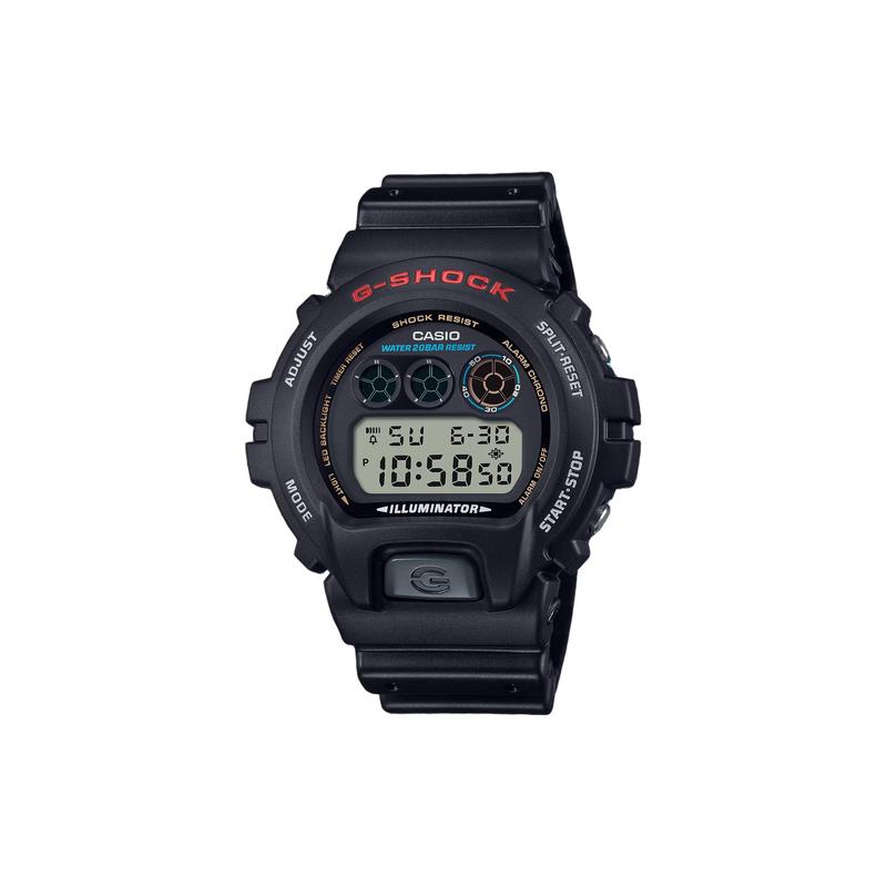 Casio Водонепроницаемость 200 метров Кварцевый полимерный ремешок 53,2*50*18,7 мм одинаковый стиль для мужчин и женщин серый циферблат DW-6900U-1JF