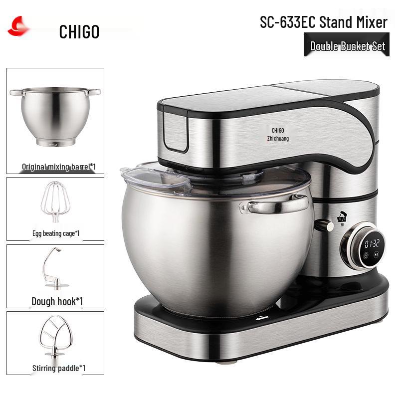 10L Multifunctional Chef Machine: Dough Mixer, Stand Mixer & Egg Beater for Home & Commercial Use