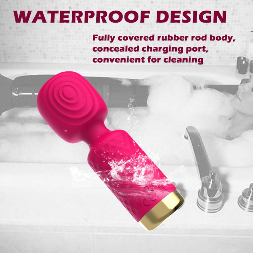 Розовый 10-режимный AV-вибратор для женщин для стимуляции клитора, массажер точки G, взрослая сексуальная игрушка для мастурбатора