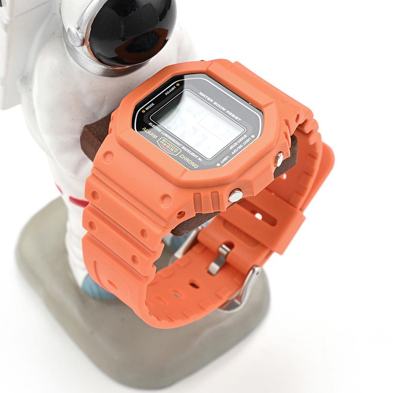 Strap With Case for Casio G-Shock DW-5600 DW-5000 GW-M5610 GLX-5600 Men Women Replacement Rubber Resin Shell Watch Band Bracelet