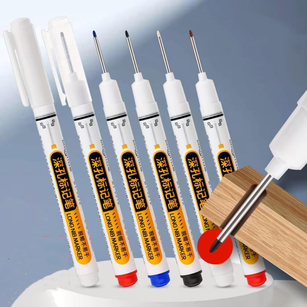 Waterproof Metal Perforating Pen 20mm Carpenter Pen New Marker Pen Multi-Purpose Tool