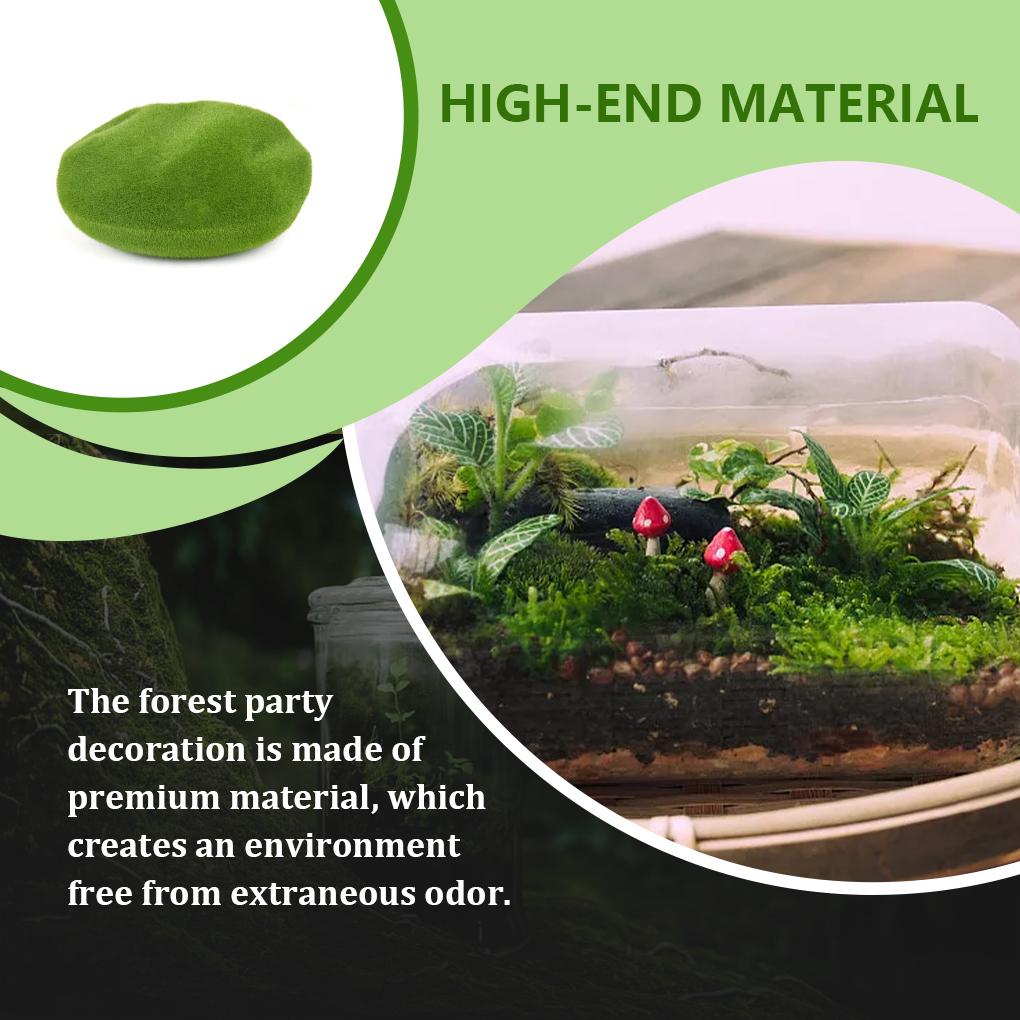Террариумный орнамент Тропический лес Диорама Принадлежности Зачарованный лес Украшения для вечеринок Бонсай Ассорти из зеленых растений Пейзаж