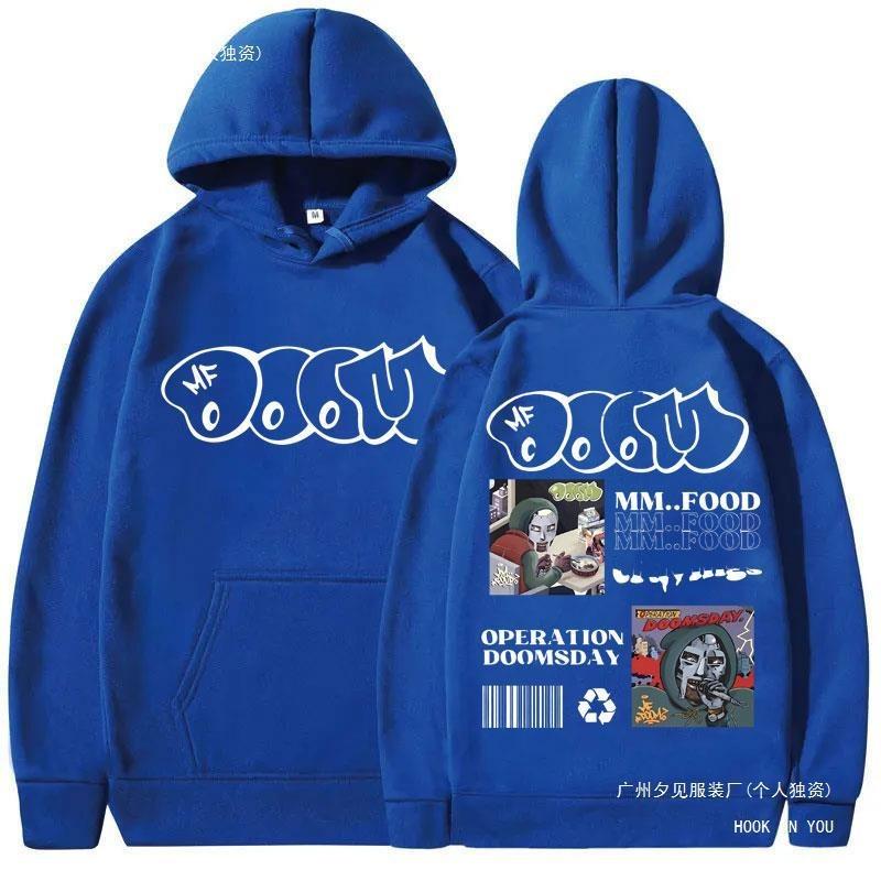 Rapper Mf Doom MM FOOD Doomsday Album Graphic Hoodie Men New Fashion Hoodies Funny Printing Hoodie Harajuku Sweatshirts Men Long