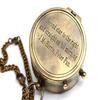 Second Star To The Right J. M. Barrie, Peter Pan Engraved Brass Compass for Anniversary, Birthday, Graduation Day, Confirmation Gift,