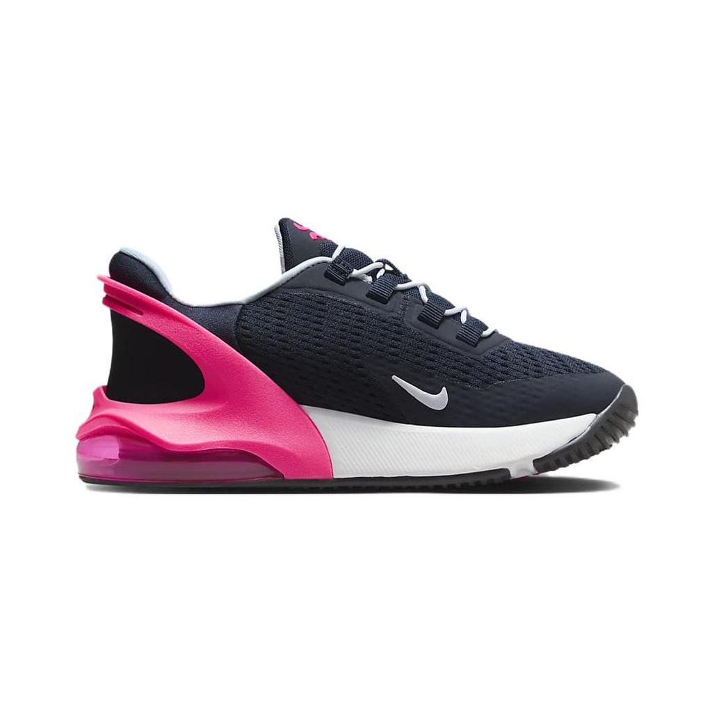 Nike Air Max 270 Амортизация Устойчивая к истиранию амортизация, Износостойкие Низкие детские кроссовки для бега Черно-розовые DV1969-401