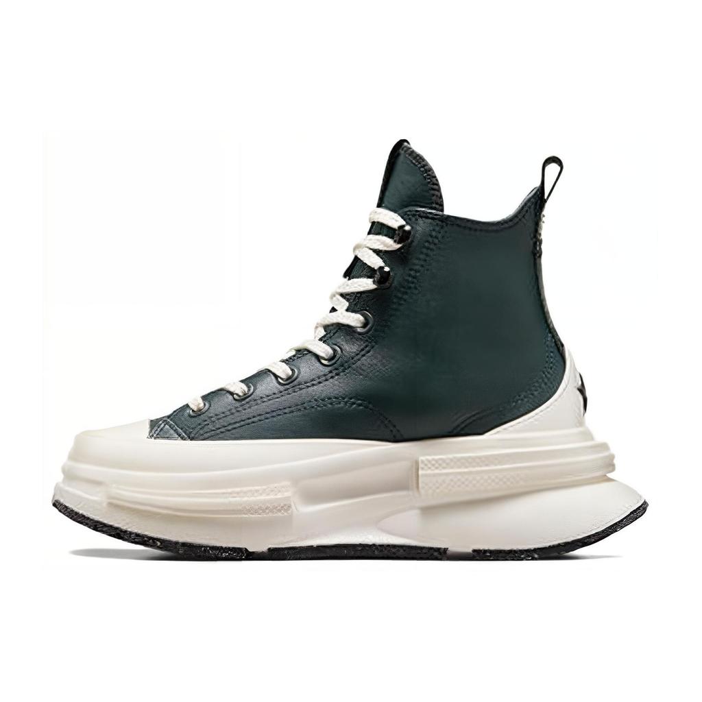 Converse Run Star Legacy Leather Comfortable High-Top Casual Shoes Unisex Sneakers Green A07940C