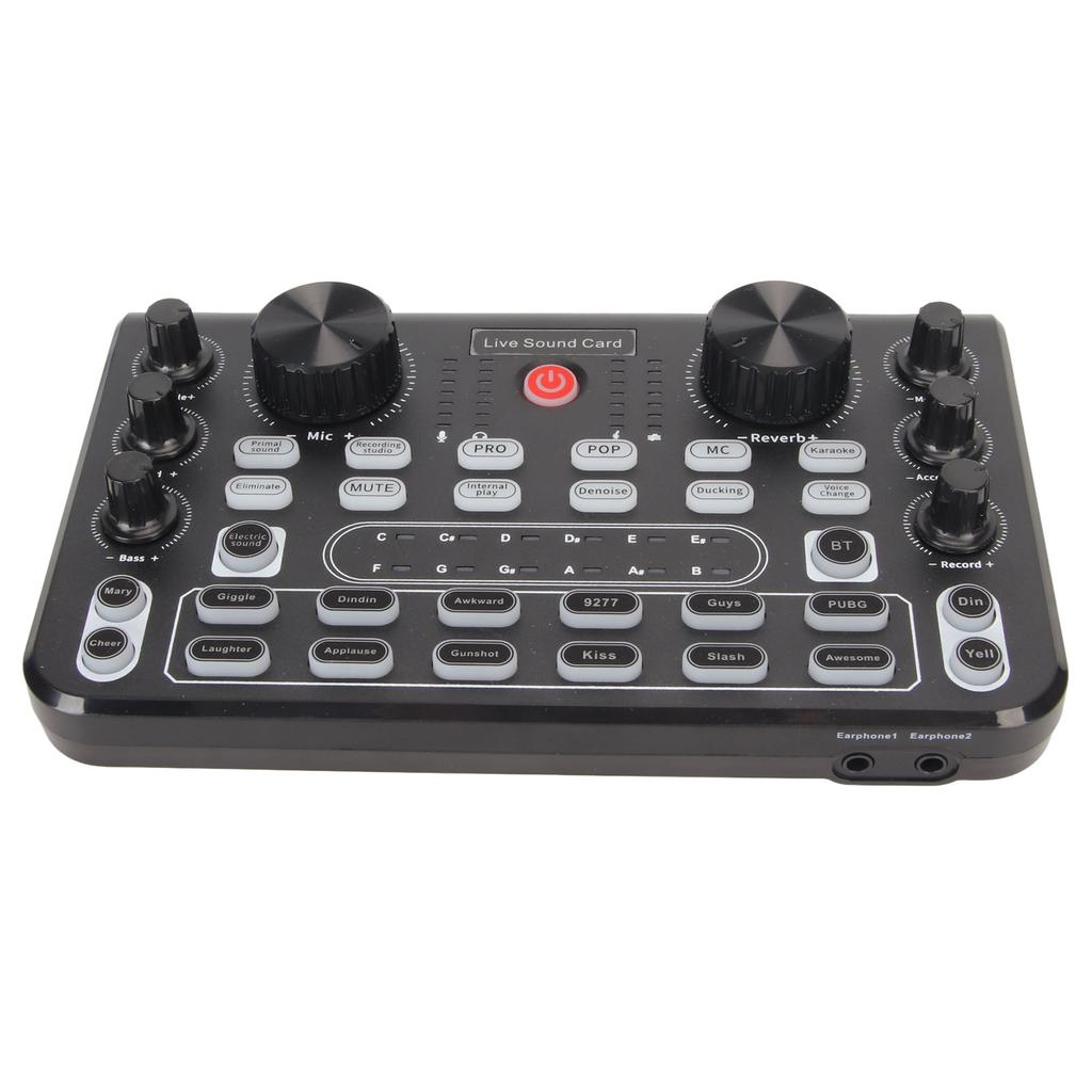 Живая звуковая карта с несколькими звуковыми эффектами Bluetooth шумоподавление звуковой микшерный пульт для мобильных устройств