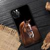 Скачущая Лошадь Животное Чехол Для iphone 14 Чехол Для iPhone 15 11 12 13 Mini 14 Pro Max XS X 7 8 Plus 15 Чехлы Мягкий Чехол Лошади