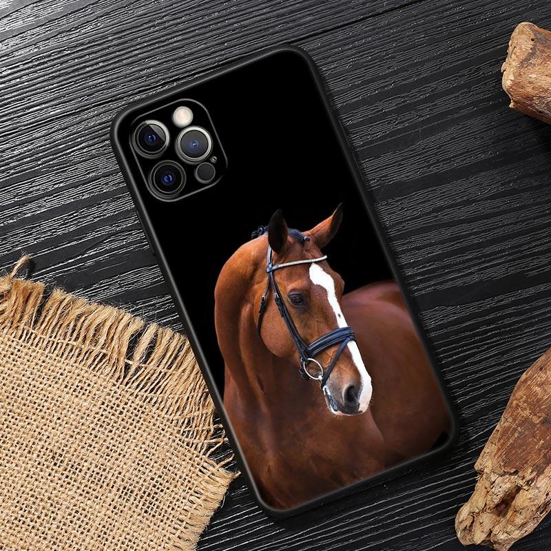 Скачущая Лошадь Животное Чехол Для iphone 14 Чехол Для iPhone 15 11 12 13 Mini 14 Pro Max XS X 7 8 Plus 15 Чехлы Мягкий Чехол Лошади
