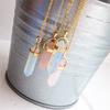 Jewelry Personality Short Bullets Natural Crystal Stone Pendant Clavicle Necklace