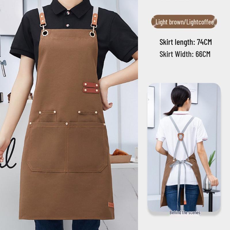 Multifunctional Apron for Kitchen, Gardening, Studio, Supermarket, Milk Tea, Nail Art, Catering, and Waitstaff.