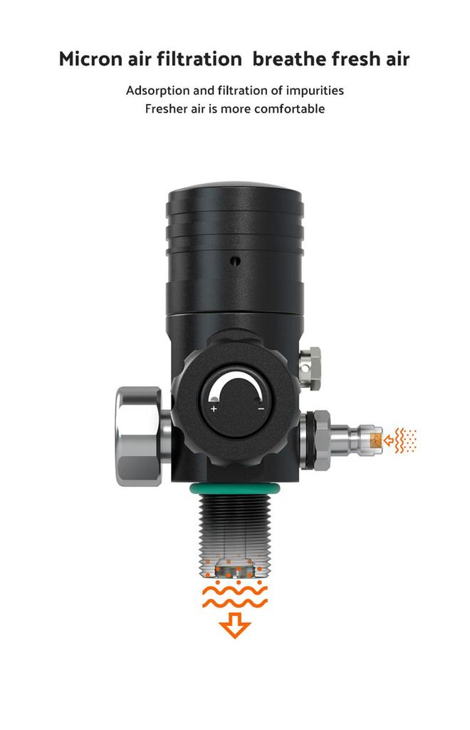 SMACO S400 Plus 1L Mini Scuba Diving Balloon для 15-20 минут использования Time Легкий и портативный комплект для дайвинга - зеленый