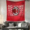 AC Milan Wall Tapestry Aesthetic Wall Hanging Printed Fabric Blanket Decorative Tapestries for Bedroom Living Room Home Decor