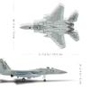 NUOTIE Eagle Metal Airplane Model Kit with Stand Gulf Spirit Diecast Alloy Fighter Model Jet Military Aircraft Collection 1/100 F-15C