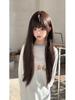 Women's Long Wig - 80cm Lolita Style with Natural Bangs and Full Headpiece