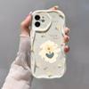 Желтый цветок подходит для чехла на телефон iPhone15promax Apple 14 кремовая волна 12/13 мягкий чехол 11