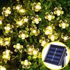 Solar Led String Lights Outdoor Cherry Flowers String Lights With 8 Modes Lighting Camping Garden Christmas Decor Solar Lamp