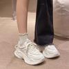 Mesh Breathable Dad Shoes Women's Ins2025 New Summer Versatile Heightening Platform White Shoes Casual Sports Shoes
